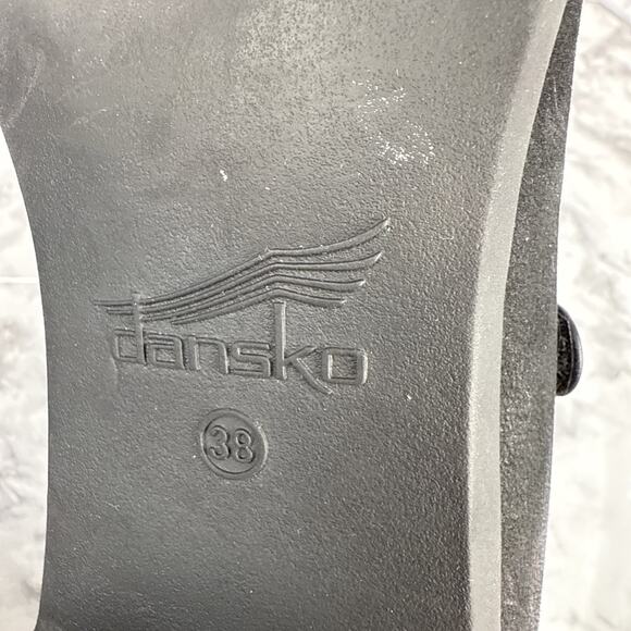 Dansko Callista Burnished Nubuck Leather Mary Jane Shoes Size 38 US 8 Minimal - Picture 6 of 7